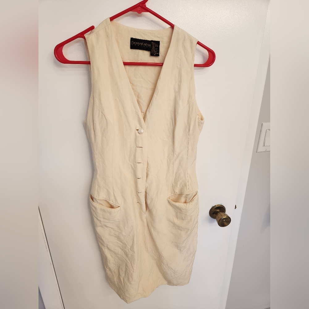 Vintage Donna Karen cream dress